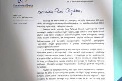 List intencyjny od Marszałka Woj. Śląskiego Pana Jakuba Chełstowskiego