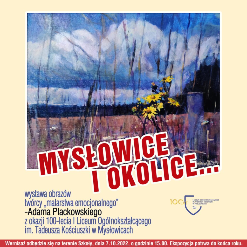 Plakat wystawy A.Plackowskiego